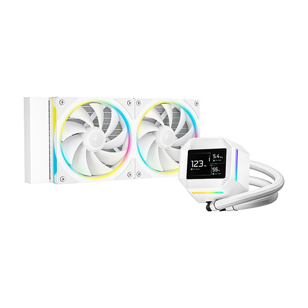 DeepCool LM240 WH Processor Kit voor vloeistofkoeling 12 cm Wit 1 stuk(s)