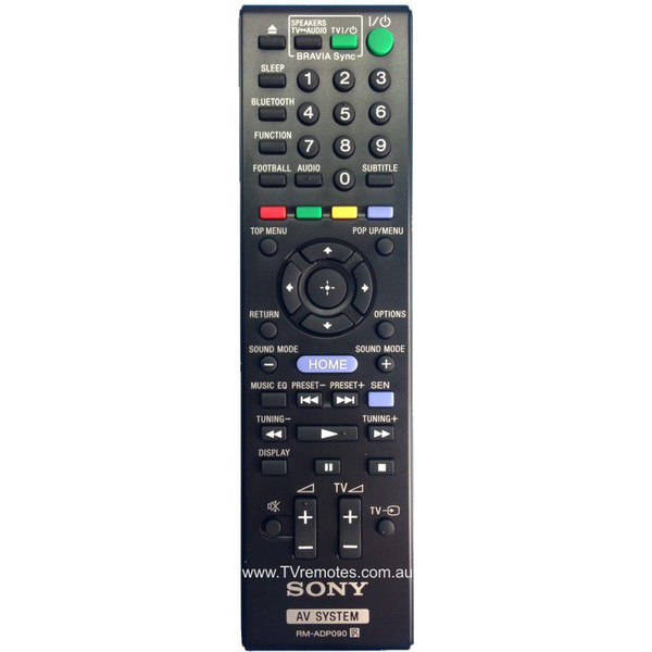 Sony 149194011 fjernbetjening Lyd Tryk på knapper