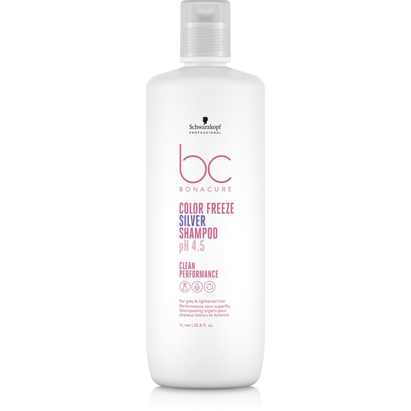 SCHWARZKOPF Professional BC Bonacure Clean Balance Color Freeze sampon ezüst reflexekkel 1000 ml