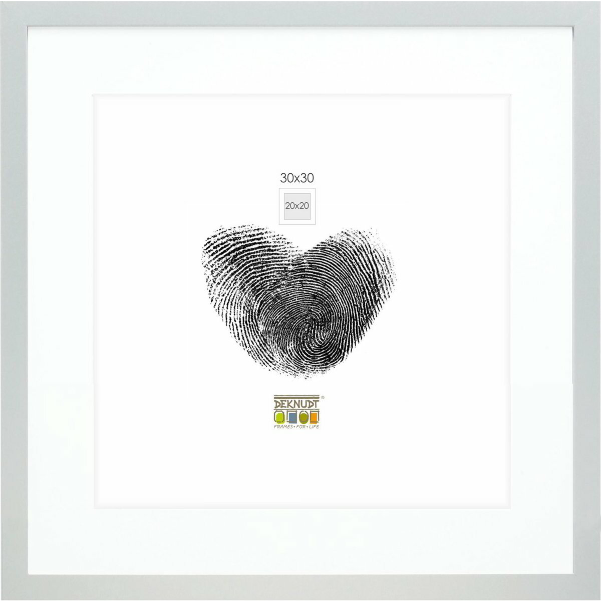 Deknudt S66KD1 P1 33,3x33,3 Képkeret - Ezüst (S66KD1P1_30,0X30,0)