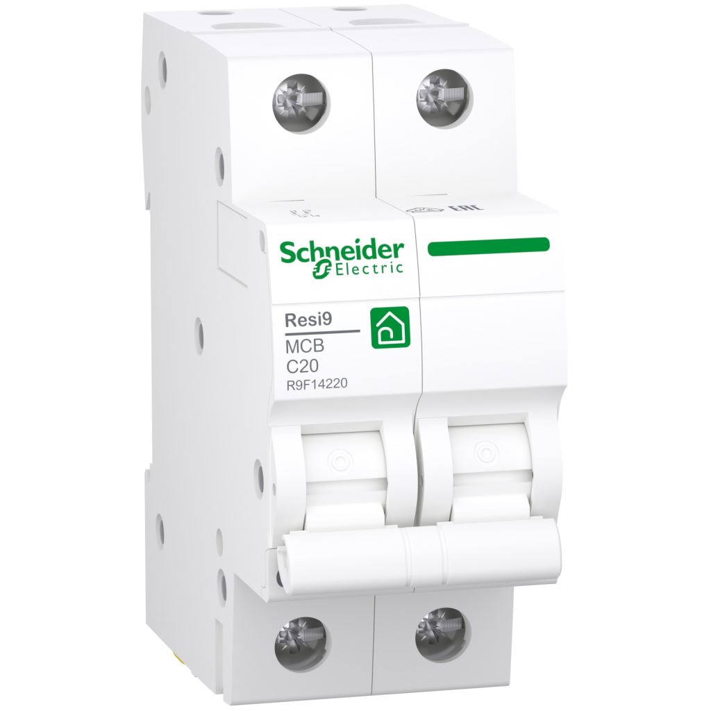 Schneider RESI9 kismegszakító 2P C 20A (R9F14220) (R9F14220)