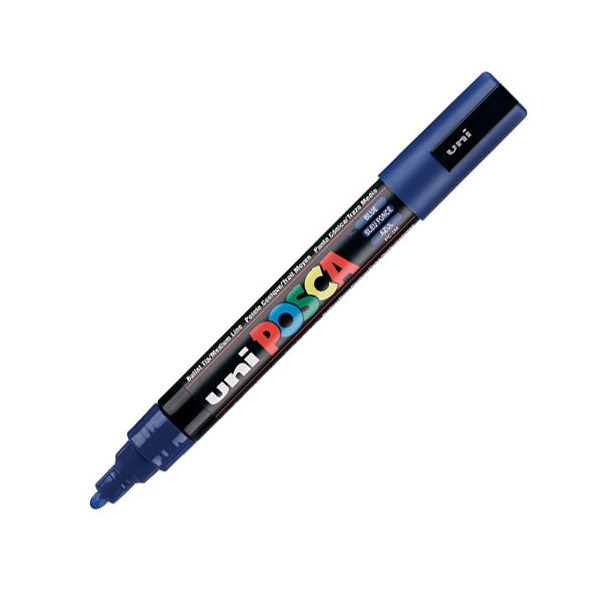 Permanentný popisovač modrý Uni Posca 1 ks (PC-5M BLUE)