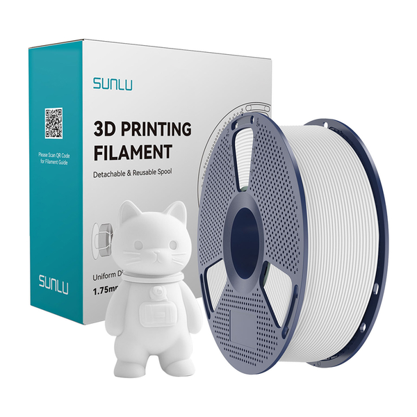 SUNLU PLA matt filament fehér 1kg 175mm PLA M W