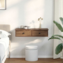 Raft de perete cu sertare Stejar maro 80x31x17cm lemn prelucrat