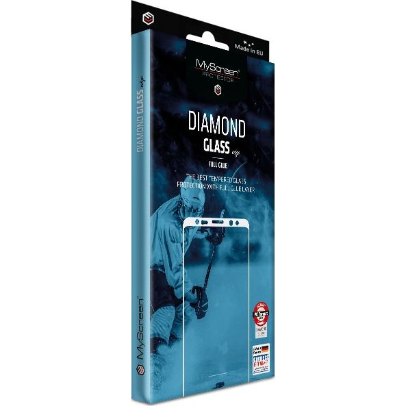 MS Diamond Glass Edge FG Xiaomi Redmi Note 9/Redmi 10X 4G Fekete Full Glue Képernyővédő Fólia