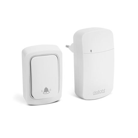 Delight 55345WH vezeték nélküli csengő fehér (55345WH)