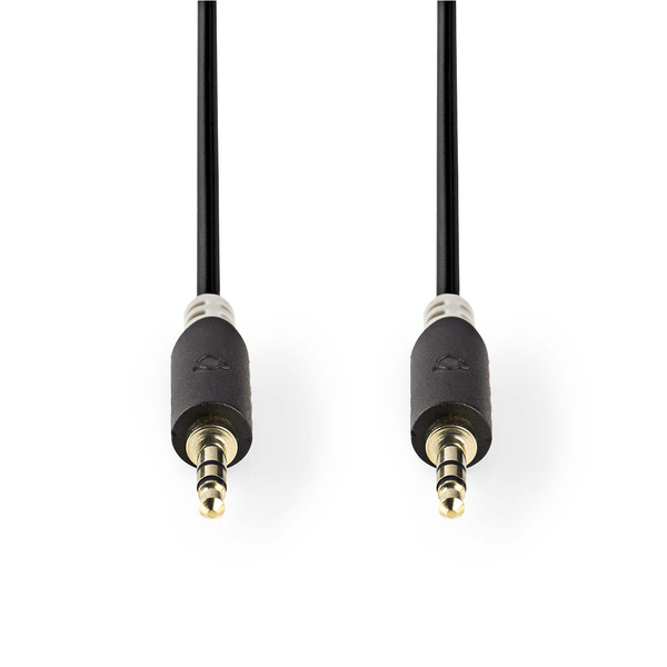 Nedis CABW22000AT20 JACK - JACK kábel 2m (3,5 mm-es jack apa - 3,5 mm-es jack apa)