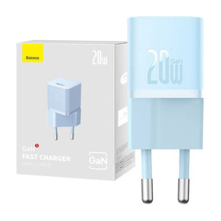 Baseus GaN5 Mini USB-C hálózati töltő 20W kék (CCGN050103) (CCGN050103)