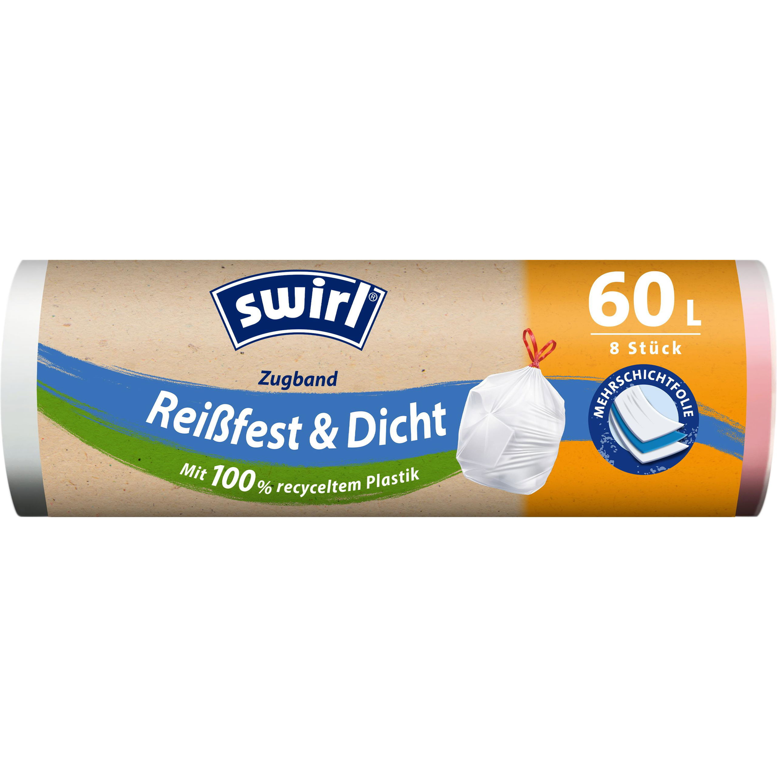 SWIRL összehúzható hulladékgyűjtő zsákok 60 l, 8 db (4008871219077)