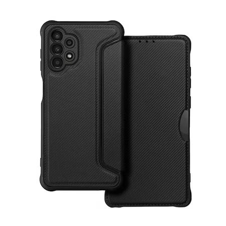 Gigapack Samsung Galaxy A13 4G karbon mintás fliptok fekete (GP-129165) (GP-129165)