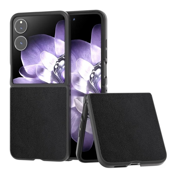 Műanyag telefonvédő (bőr hatású hátlap) FEKETE Xiaomi Mix Flip "Gigapack csomagolás" (GP-164453)