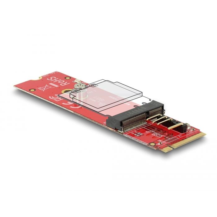 DeLock M.2 M-Key -> E-Key adapterkártya (63343) (delock63343)