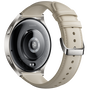 Смарт часовник Xiaomi Watch 2, Titan Gray Case, White Leather Strap