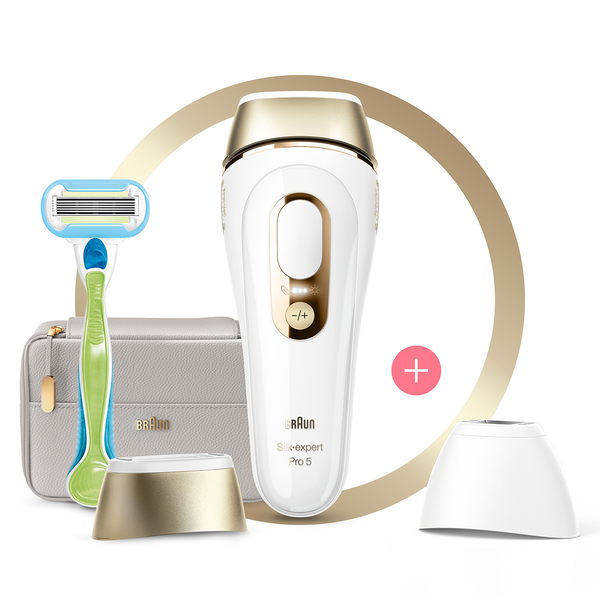 Braun Silk-expert Pro Silk expert Pro 5 PL5154 Intenst pulserende lys (IPL) Guld, Hvid