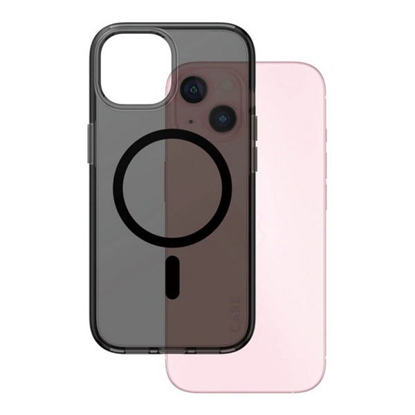 PanzerGlass CARE by ® Flagship Case Urban Combat Smokey w. Black MagSafe iPhone 15 funda para teléfono móvil Negro
