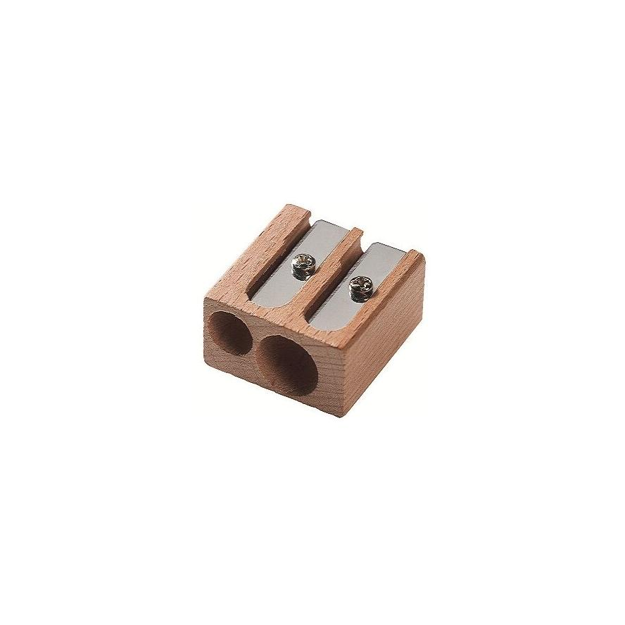 M+R Spitzer Blockform doppelt Buche unbehandelt 1 Stück (704110000) (704110000)