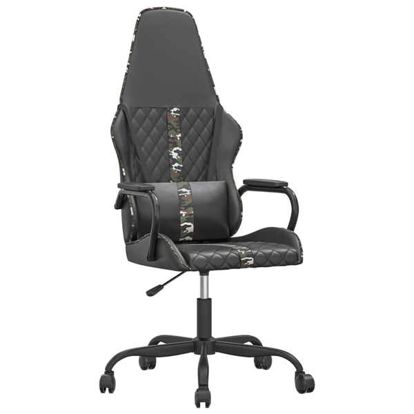 vidaXL Gamer szék fekete és terepszínű műbőr