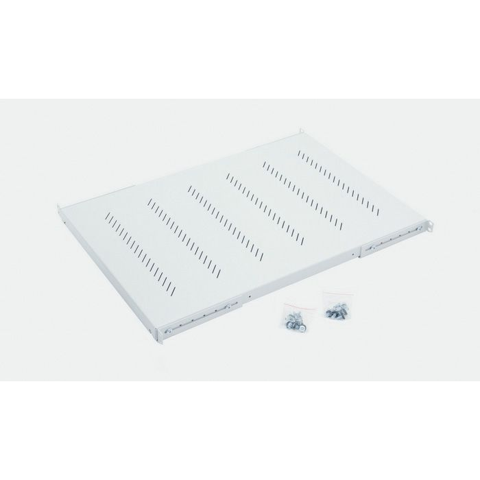 Keline 19“ 750mm perforált polc, 1U, terhelhetősége 80kg (RABUP750H4)