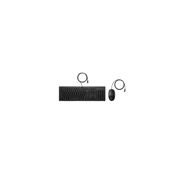 HP 225 Wired Mouse and Keyboard Combo G2 tastiera Mouse incluso Nero
