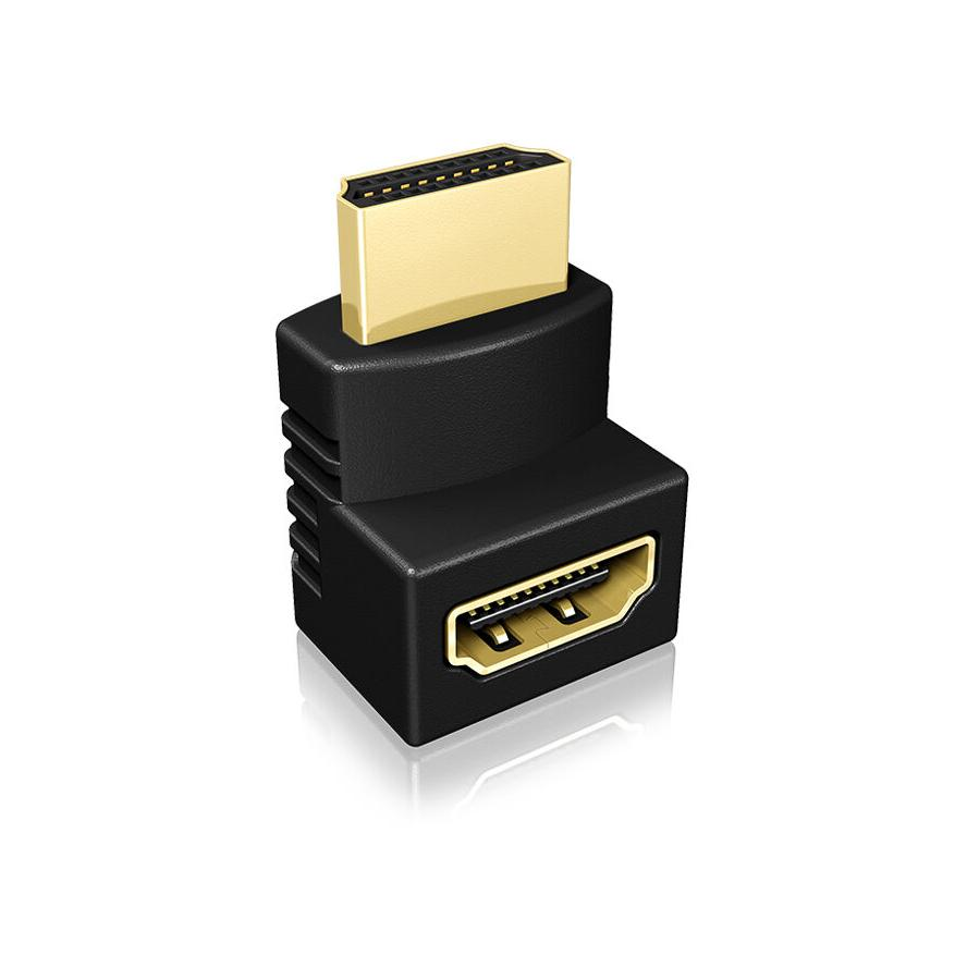 HDMI Adapter IcyBox HDMI Typ A -> HDMI Typ A St/Bu 90° (b) (IB-CB009-1)