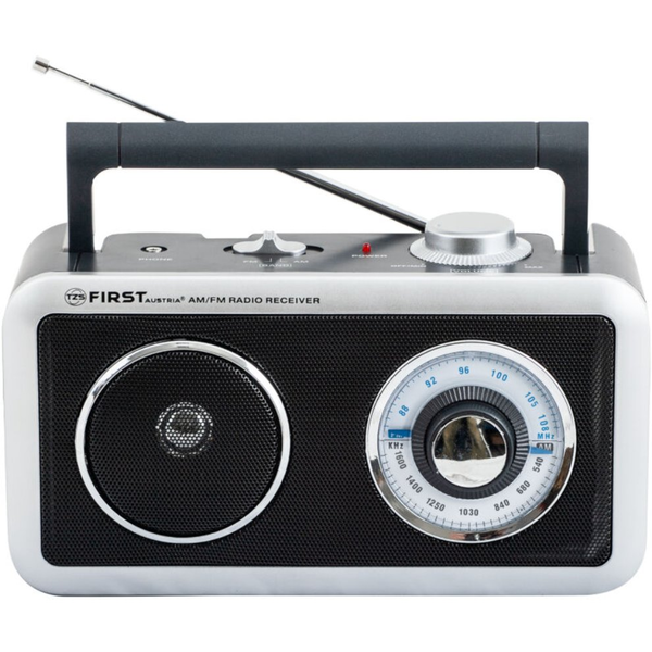 Radio FIRST analogni AM/FM, črna barva