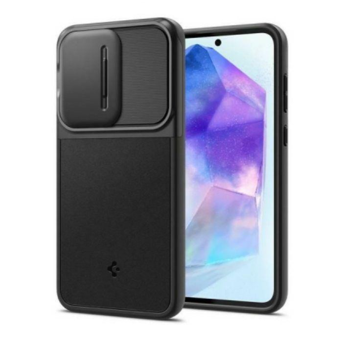 Spigen Optik Armor Samsung Galaxy A55 Tok - Fekete (ACS07535)