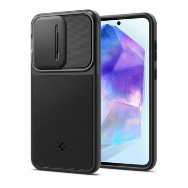 Zadní Kryt Spigen pro Samsung Galaxy A55 5G Optik Armor černá