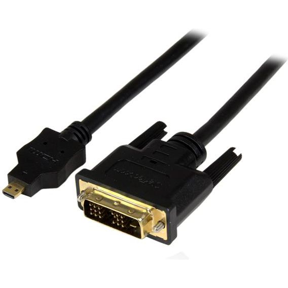 StarTech.com HDDDVIMM2M video kabel adapter Micro-HDMI Zwart
