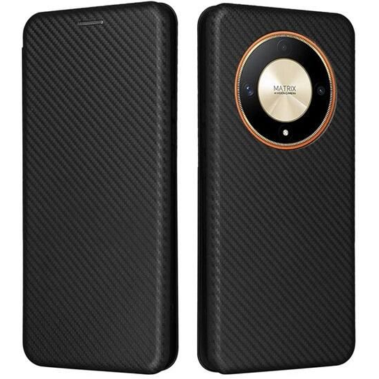 Gigapack Honor Magic6 Lite karbon mintás fliptok fekete (GP-154905) (GP-154905)