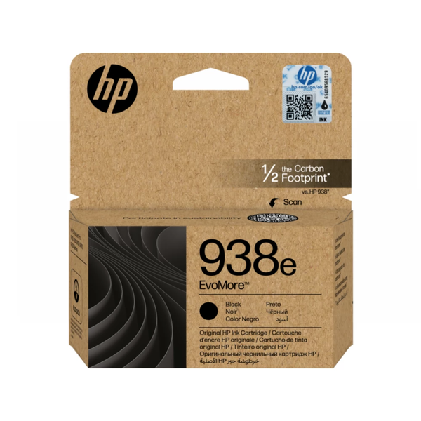 HP 938e EvoMore Оригинален черен мастилен патрон