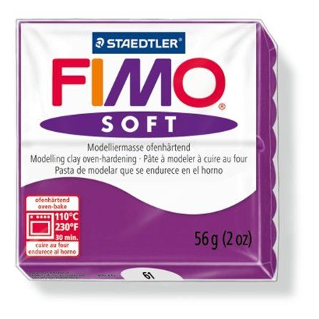 Pasta Staedtler Fimo Soft 56 Gr Color Purpura