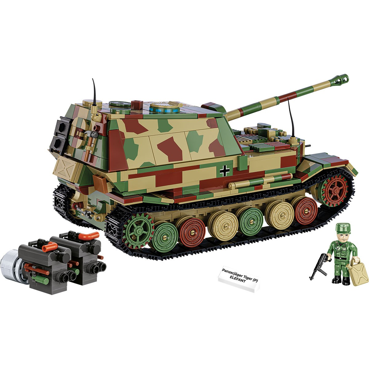 Cobi Panzerjager Tiger (P) Elefant tank 1252 darabos építő készlet (2582)