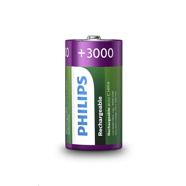 Philips Rechargeables R14B2A300/10 husholdningsbatteri Genopladeligt batteri C Nikkel-Metalhydrid (NiMH)