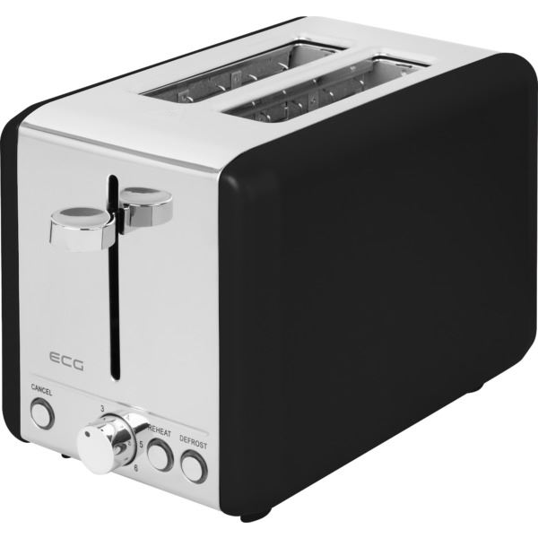 ECG ST 2708 Tradizione Nero kenyérpirító fekete-rozsdamentes acél (ST 2708 Tradizione Nero)