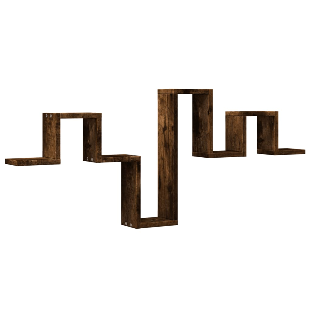 füstös tölgy színű szerelt fa fali polc 104,5 x 10 x 43 cm (840727)