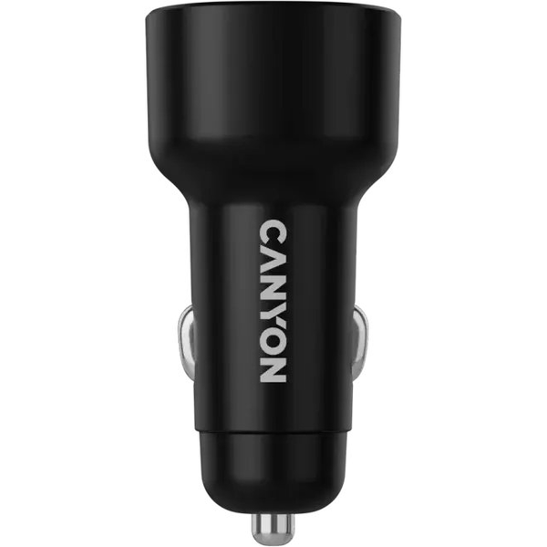 CANYON Ładowarka samochodowa OnDrive 60 PD 60W 2xUSB-C czarna