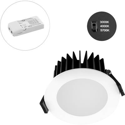 EVN L44D100125 EVN Lichttechnik LED-es beépíthető lámpa LED Fixen beépített LED-es 10 W Fehér (L44D100125)