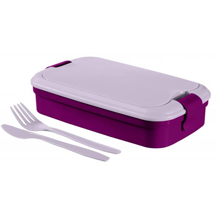 Curver Lunch&Go Ételtartó evőeszközzel Lila (225059)