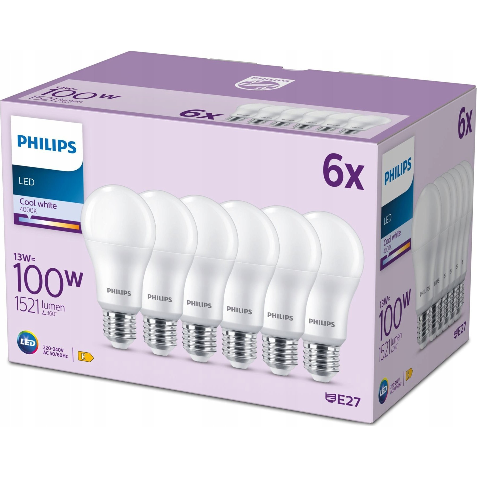 Philips 8719514451353 LED lámpa Hideg fehér 4000 K 13 W E (929002306996)