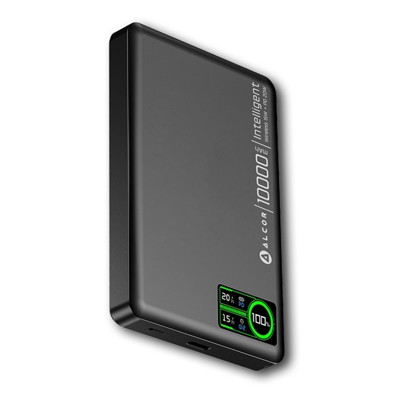 Външна батерия Alcor MS10000 10 000 mAh — MS10000BLACK, черна
