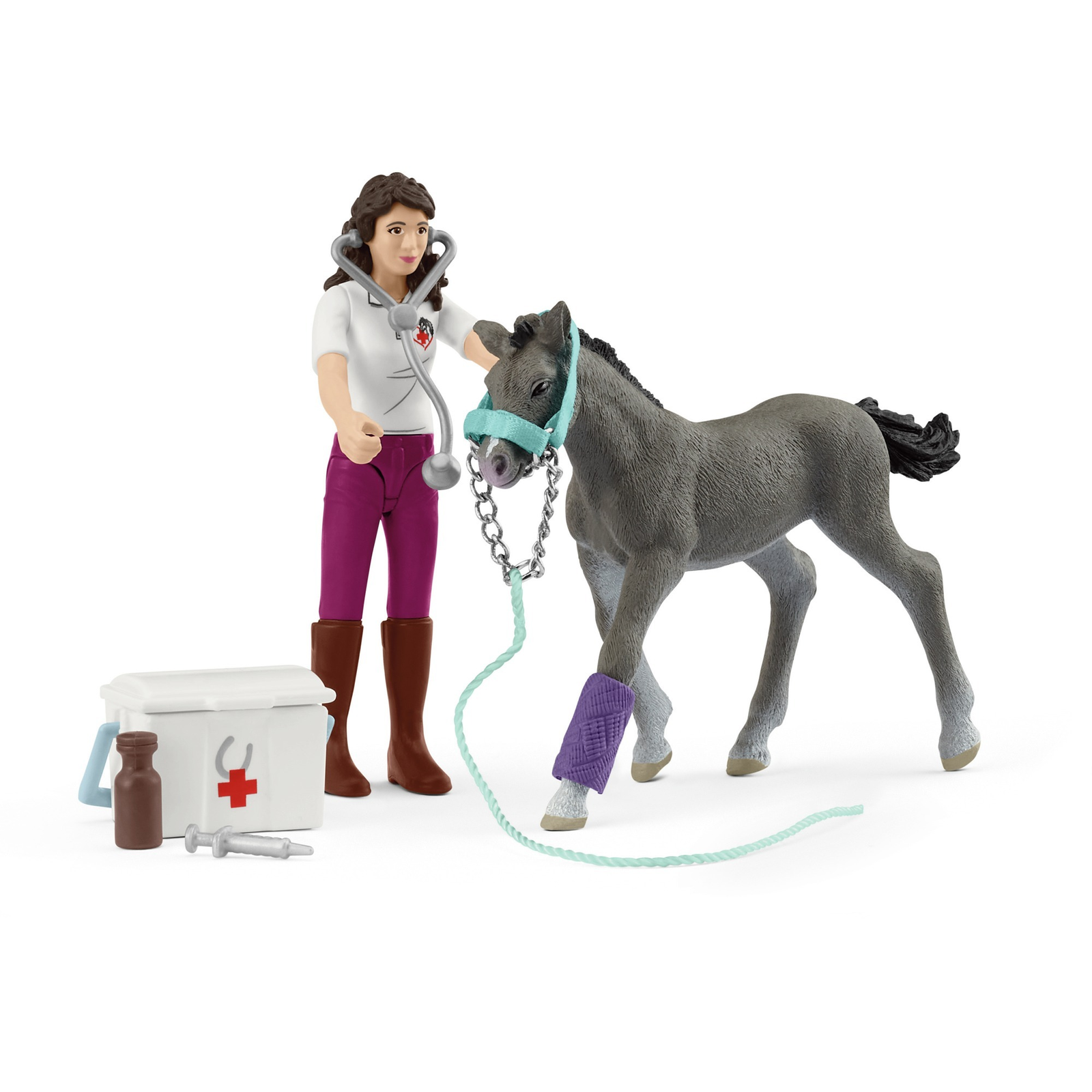 Schleich 42752 Horse Club Mrs. Kramer csikóval figura szett (42752)