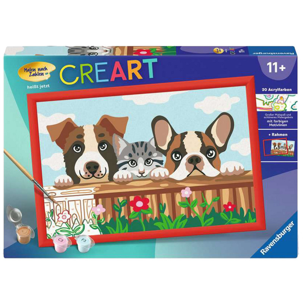 Ravensburger CreArt Kifestő készlet - Kutyák és macska