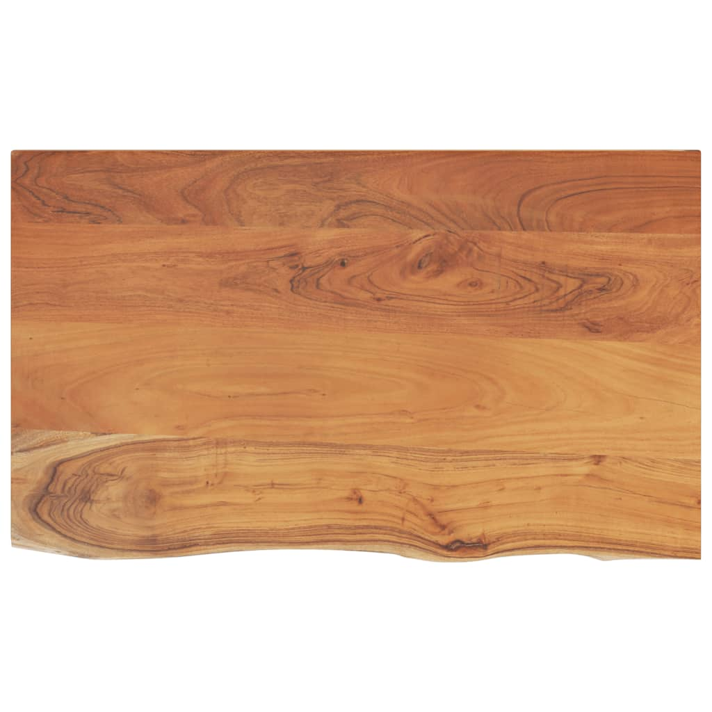 tömör akácfa téglalap alakú fürdőszobai pult 90 x 60 x 2,5 cm (370261)