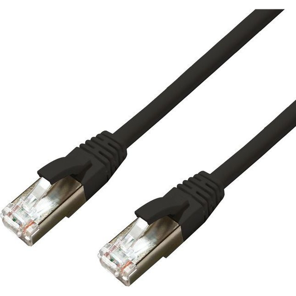  MicroConnect CAT6A S/FTP 1m Black LSZH