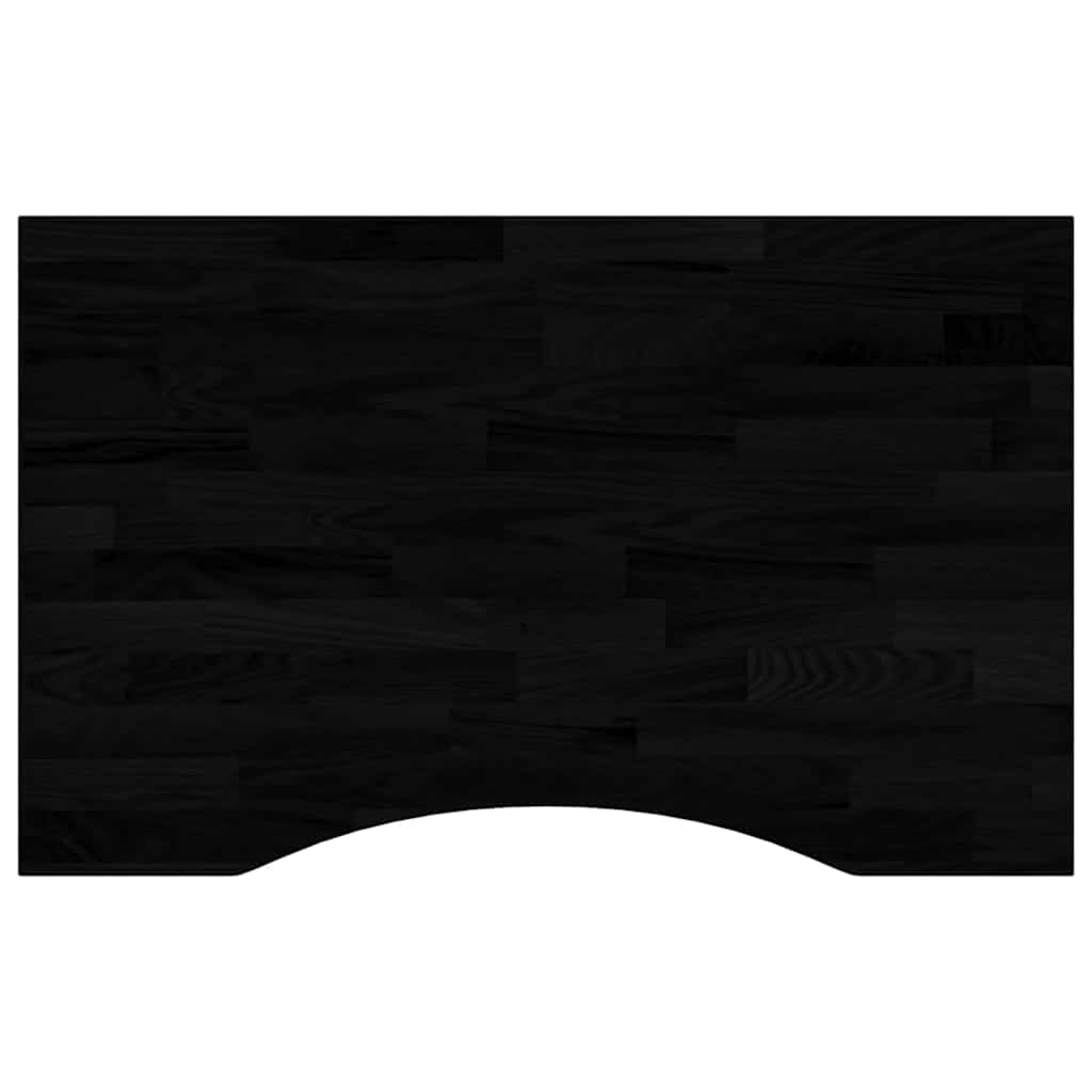 sötétbarna tömör fa tölgyfa téglalap alakú íróasztallap (4009032)