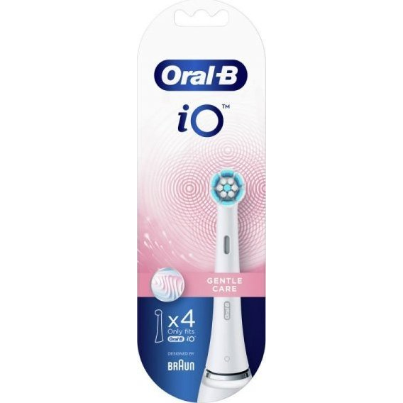 Oral-B iO Gentle Care 80346671 глава на четка за зъби 4 броя Син, Бяла