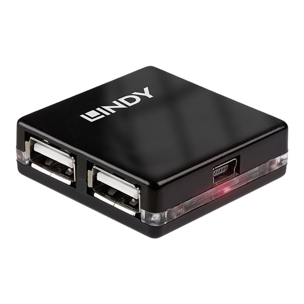 Lindy 42742 interface hub 480 Mbit/s Sort