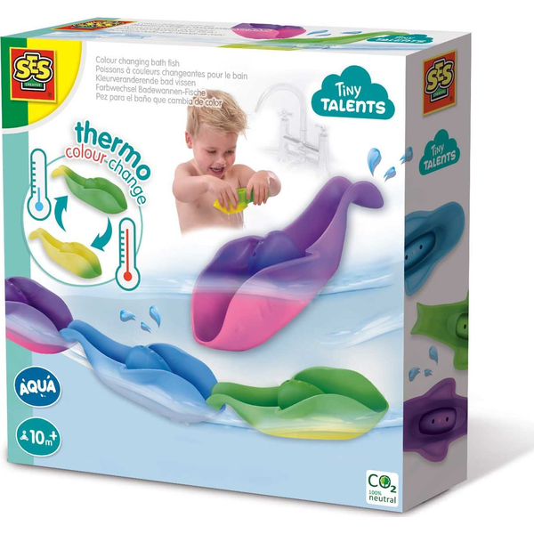 SES Creative Tiny Talents Colour changing bath fish Giochi per il bagno Multicolore