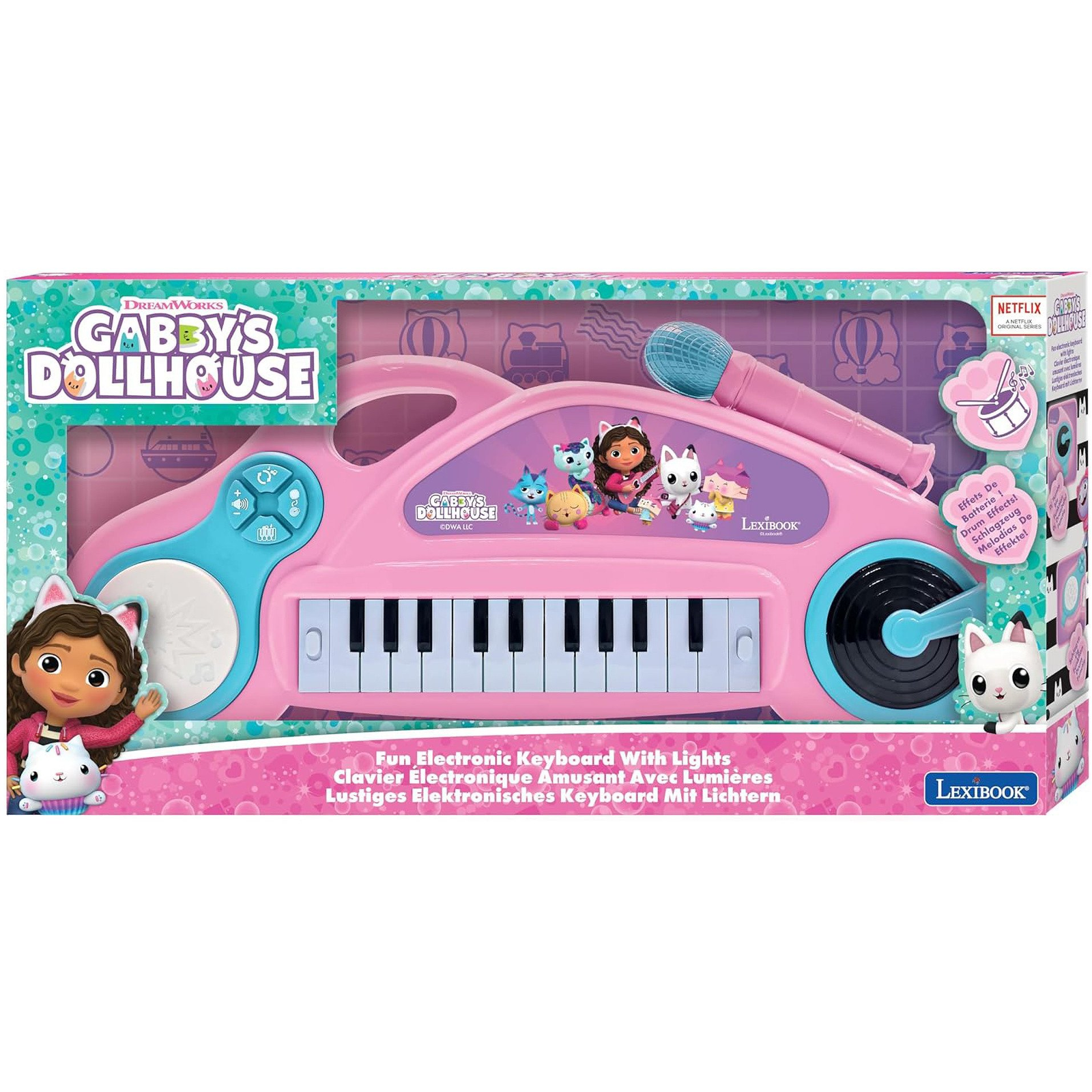 Gabby’s Dollhouse elektronikus világító szintetizátor (89004)