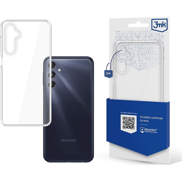 Защитен калъф за Samsung M34, 3MK, TPU, Прозрачен
